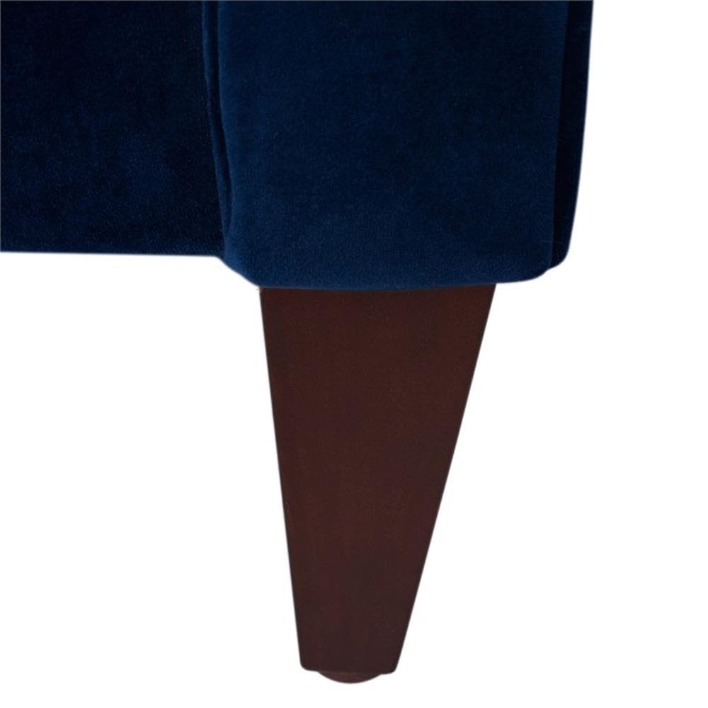 Navy Blue Velvet Tufted Sofa C397390