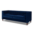Navy Blue Velvet Tufted Sofa C397390