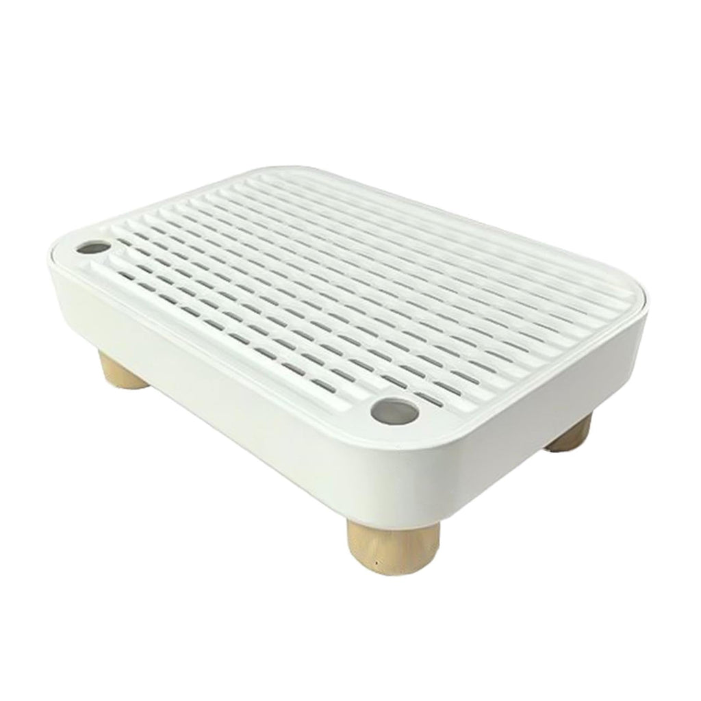 White Non-Slip Reusable Cat Litter Tray Pad H8352