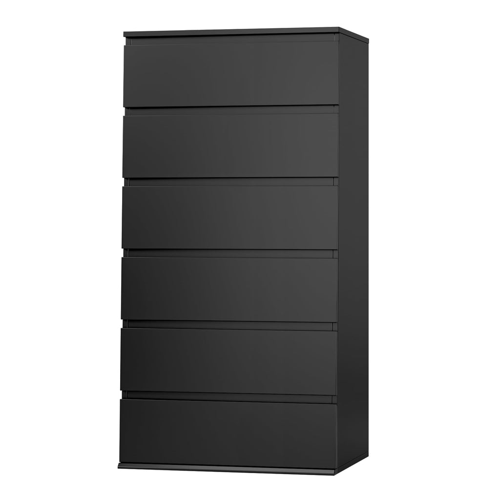 Black 6 Drawer Dresser L65773