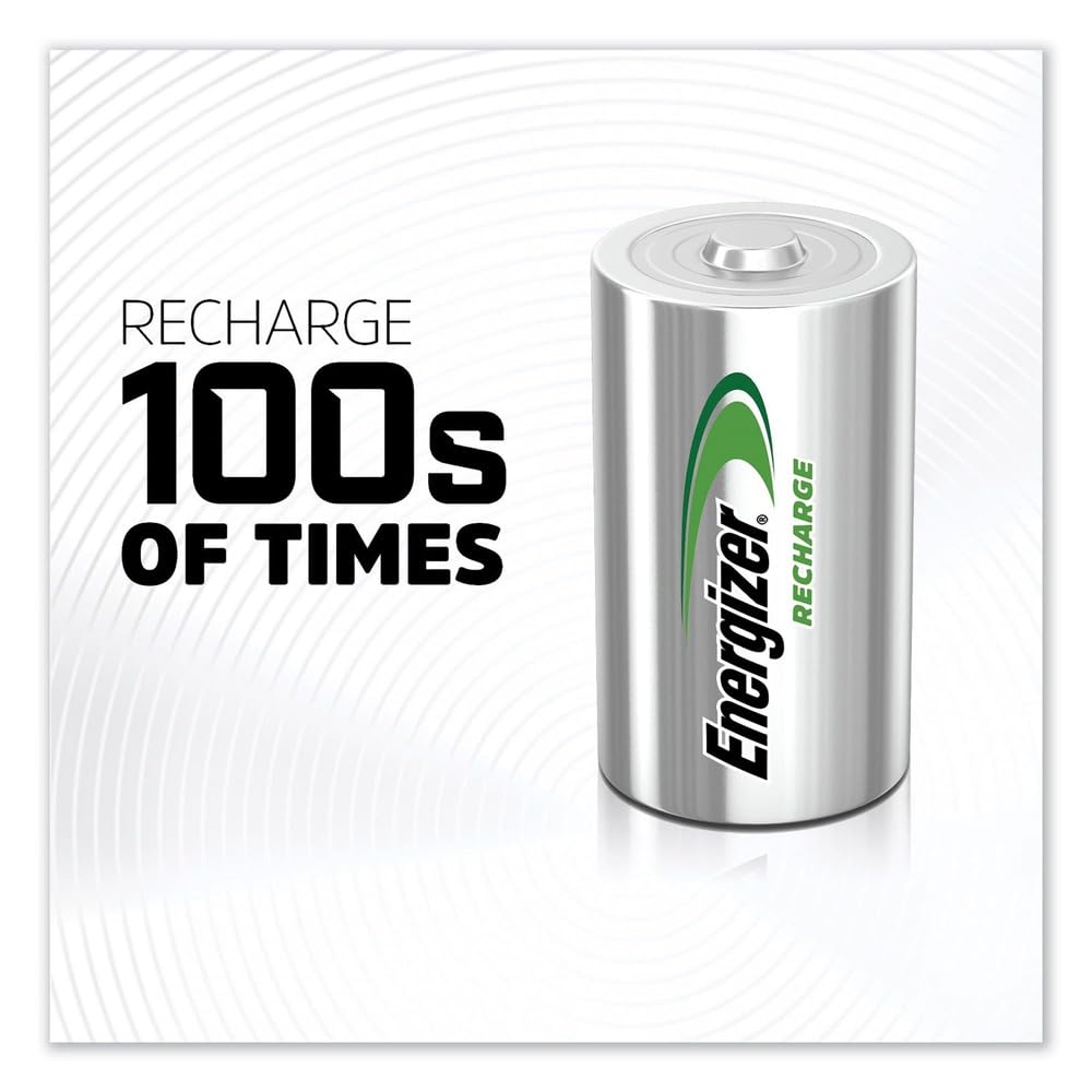 Rechargeable D Batteries 2-Count Pack of 2 P637