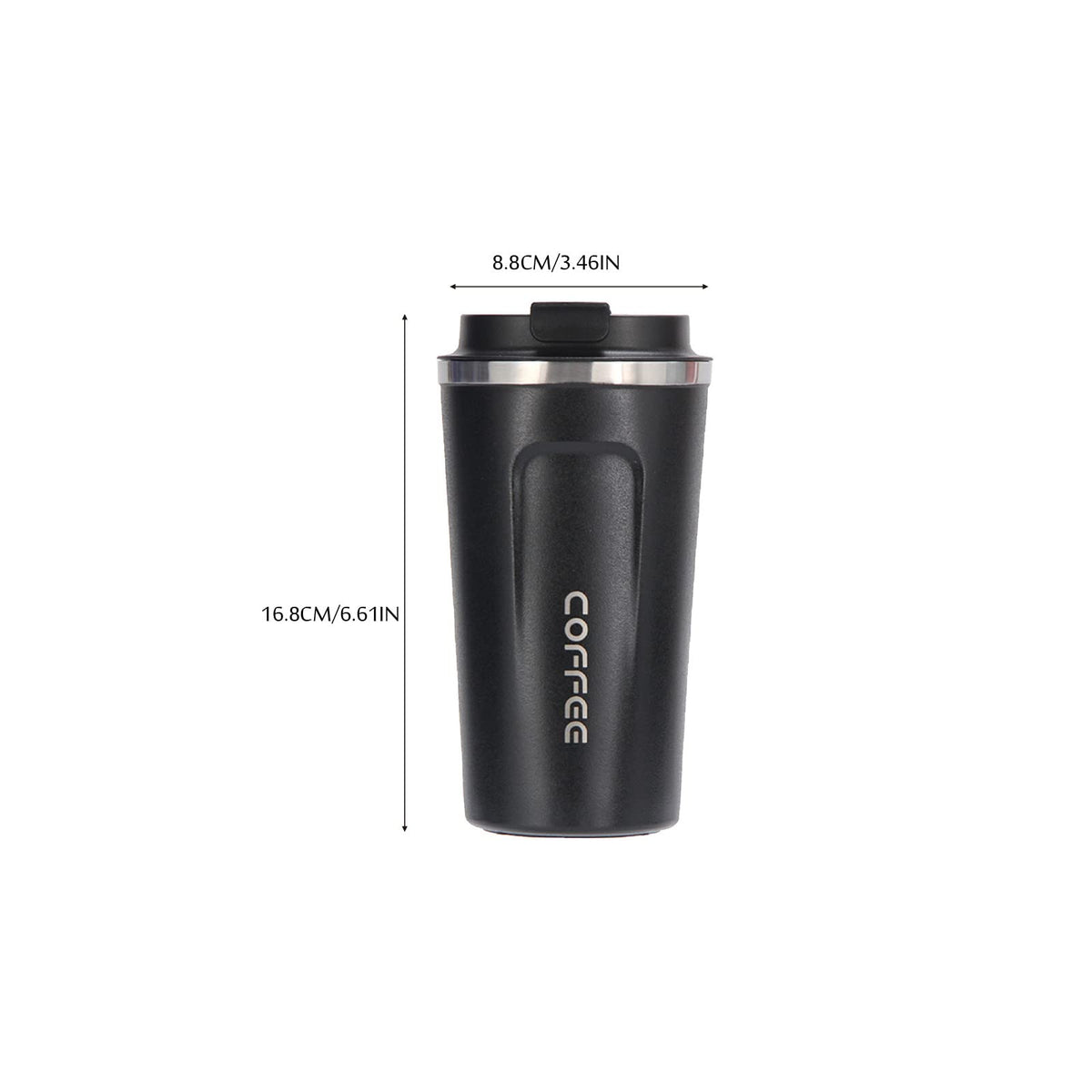 17 oz Spill Proof Stainless Steel Travel Mug W9622