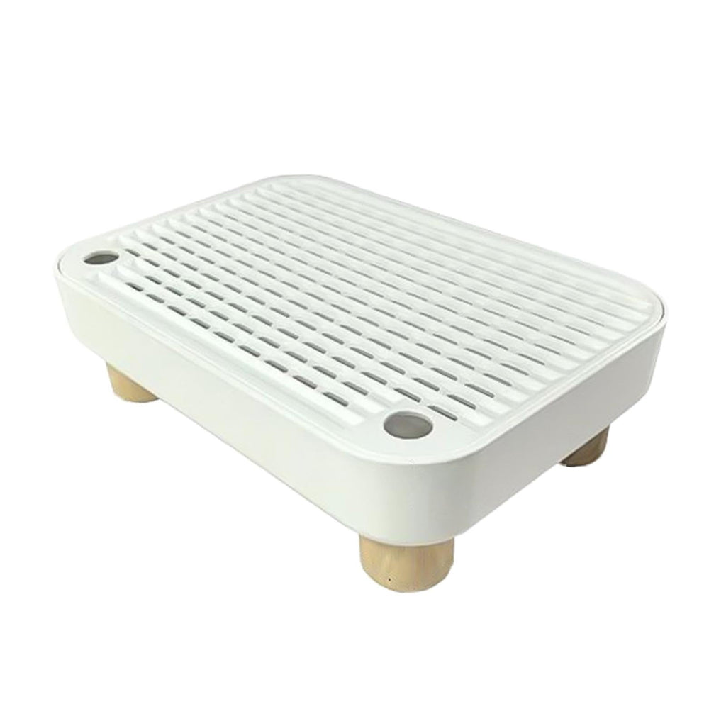 White Non-Slip Reusable Cat Litter Tray Pad H8352