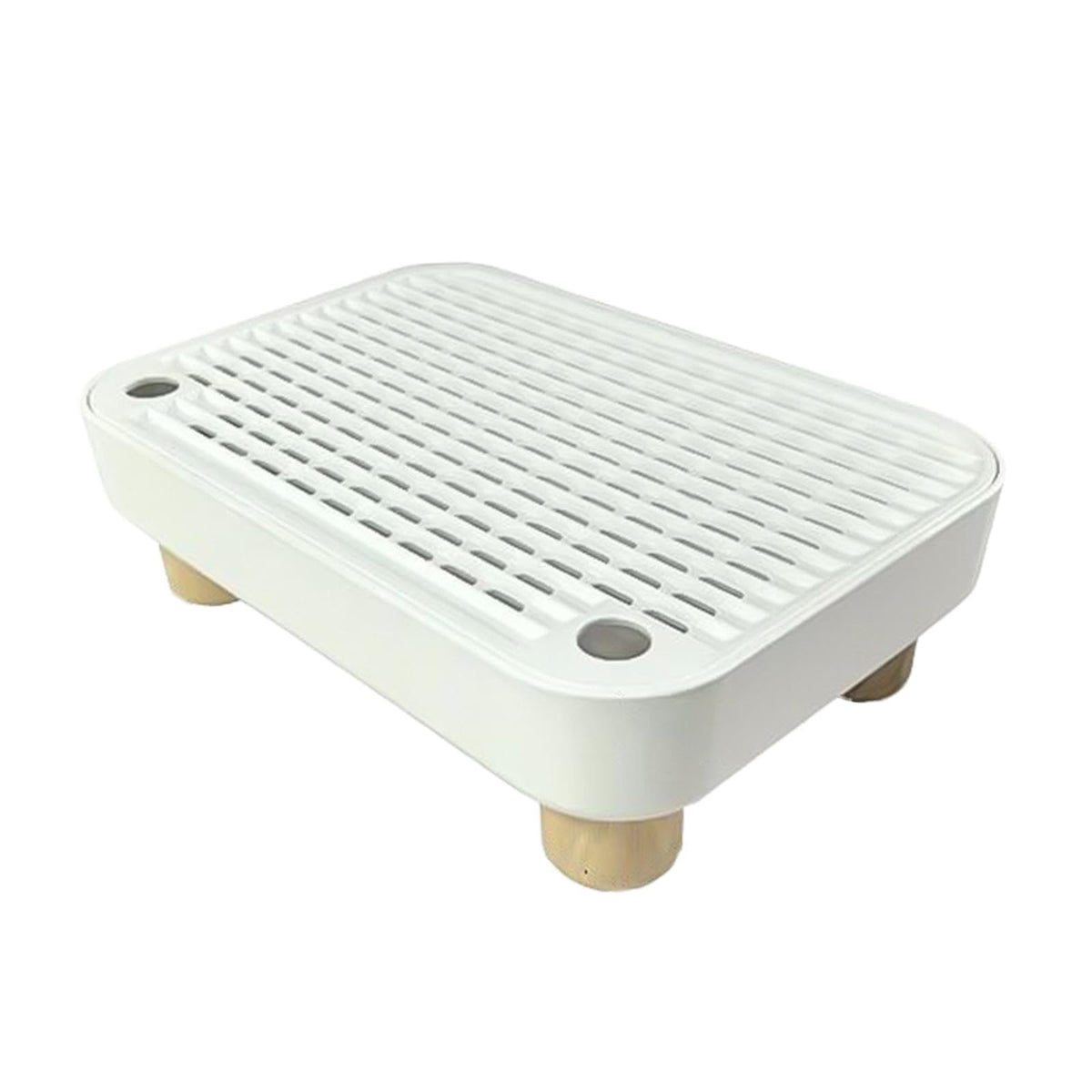 White Non-Slip Reusable Cat Litter Tray Pad H8352