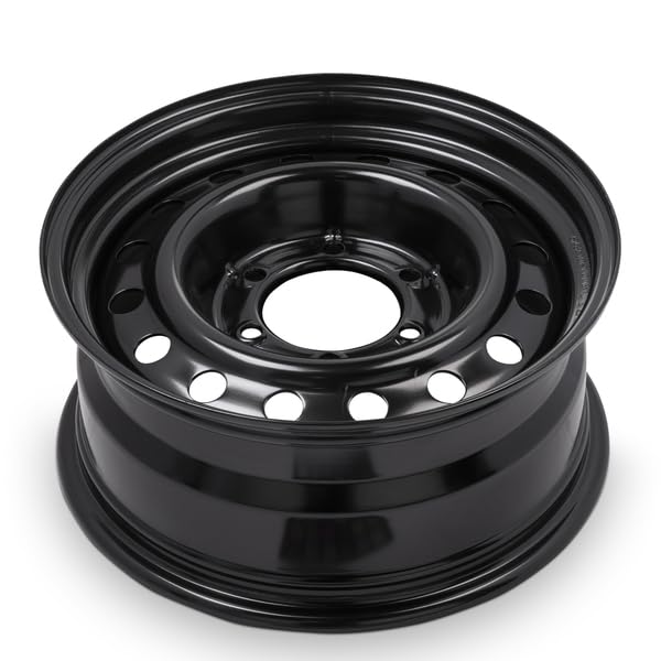 16x7 inch Black Painted Steel Wheel O6961