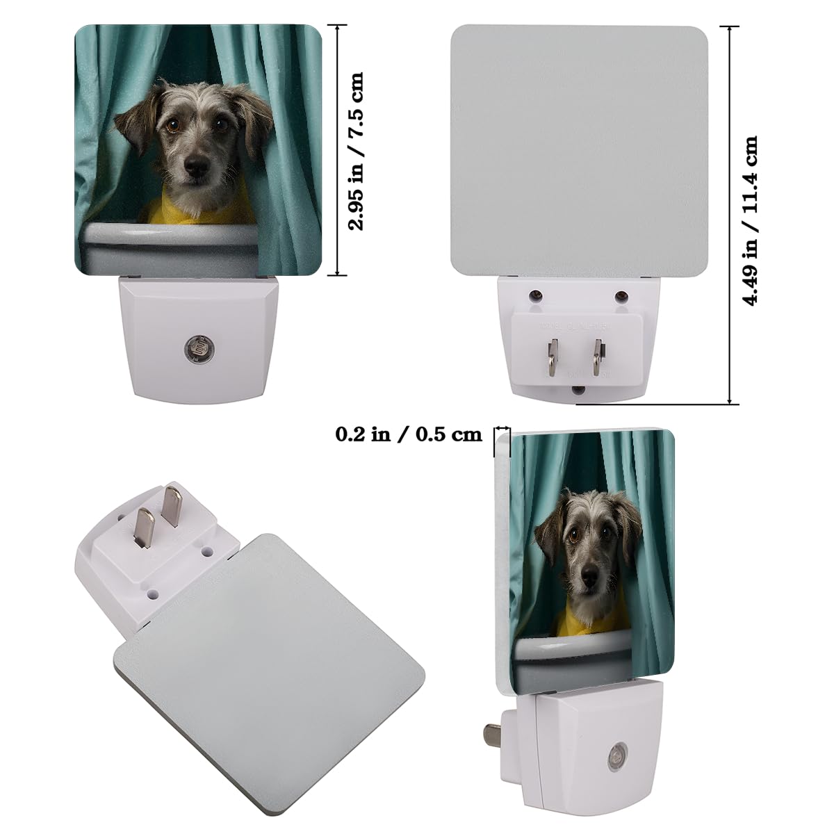 Plug-in Dusk to Dawn Sensor LED Night Light 2 Pack I382636