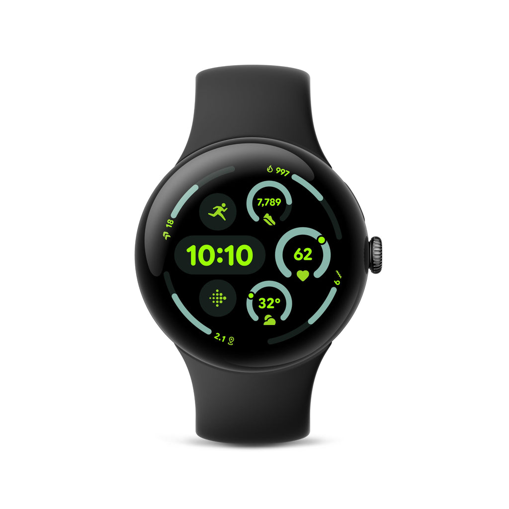 45mm Android Smartwatch Matte Black Aluminum Case Obsidian Band P962557