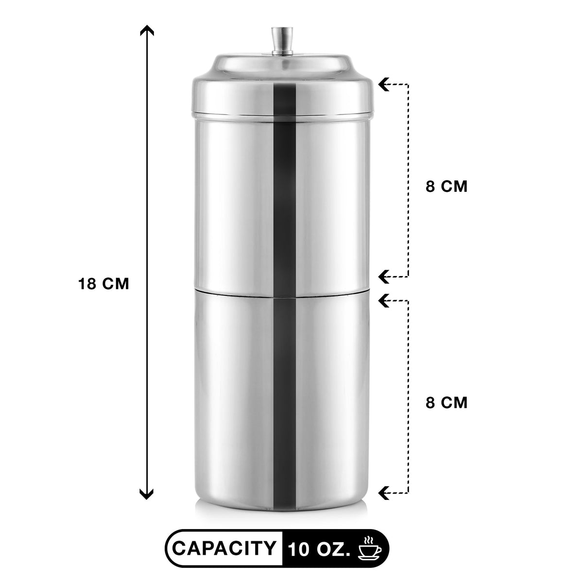 10 oz Stainless Steel Drip Coffee Maker I86690