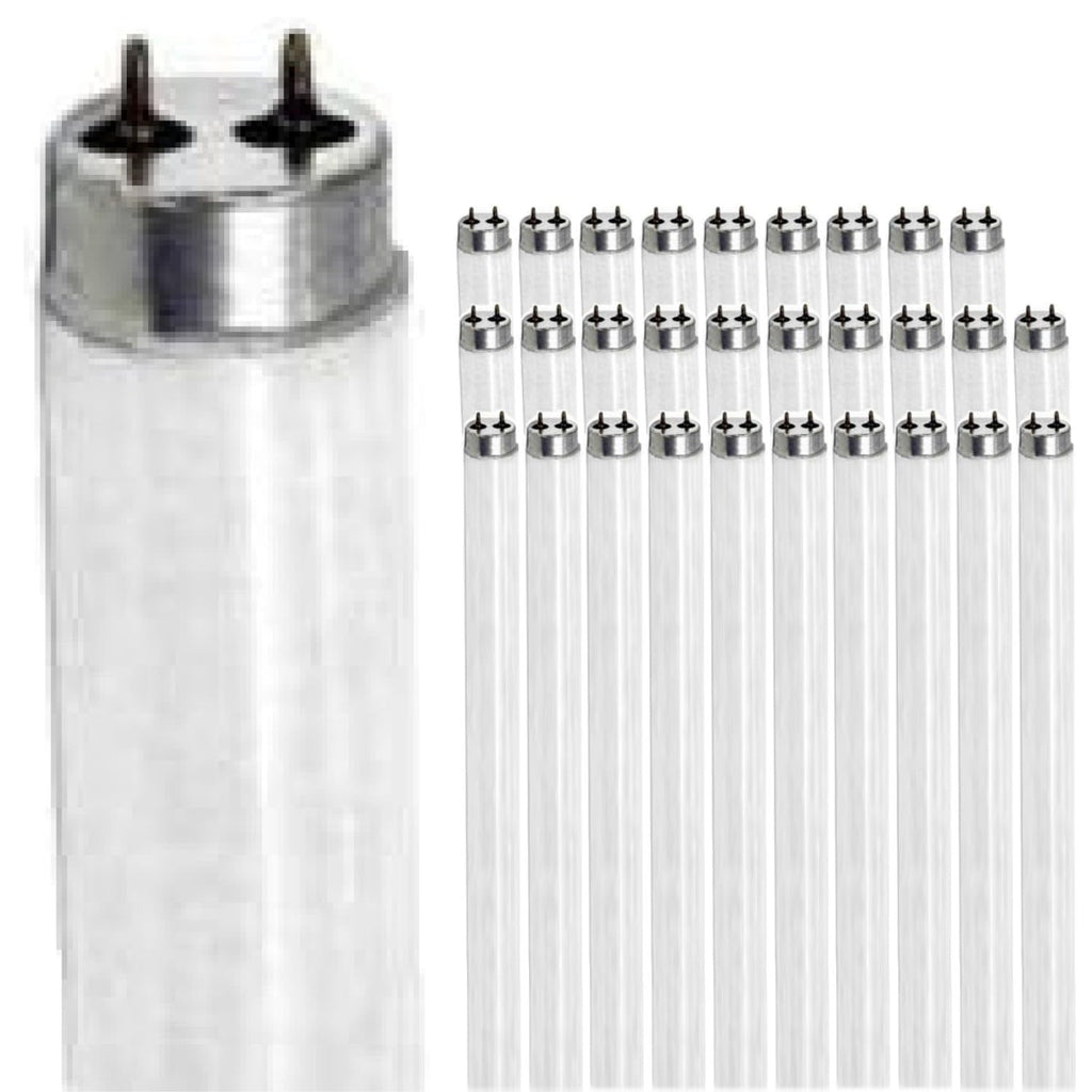 24 Inch 20W 2700K Warm White T9 Fluorescent Tube Light Bulb G13 Bi-Pin Base 2 Foot Linear Lamp Pack of 30 G5649