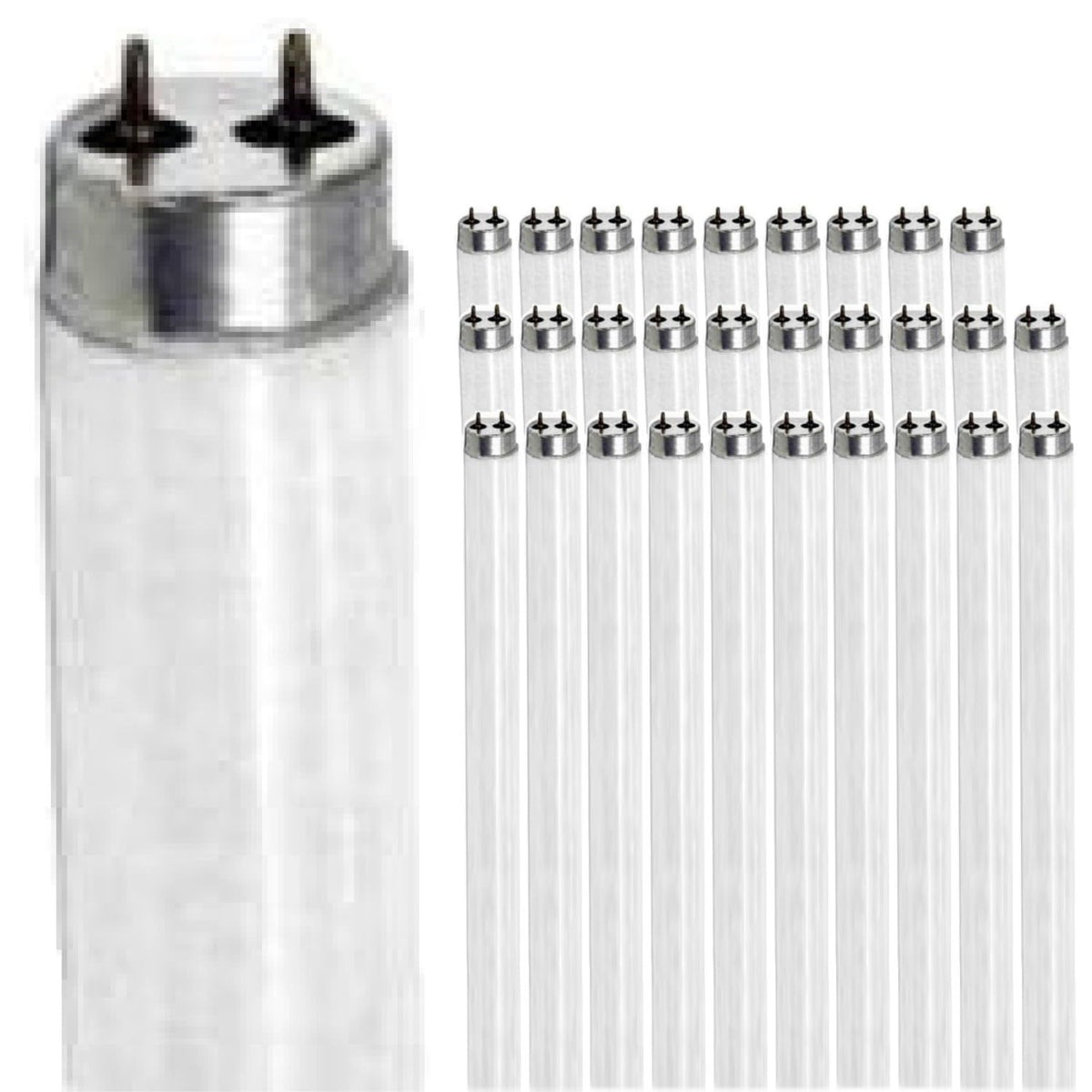 24 Inch 20W 2700K Warm White T9 Fluorescent Tube Light Bulb G13 Bi-Pin Base 2 Foot Linear Lamp Pack of 30 G5649