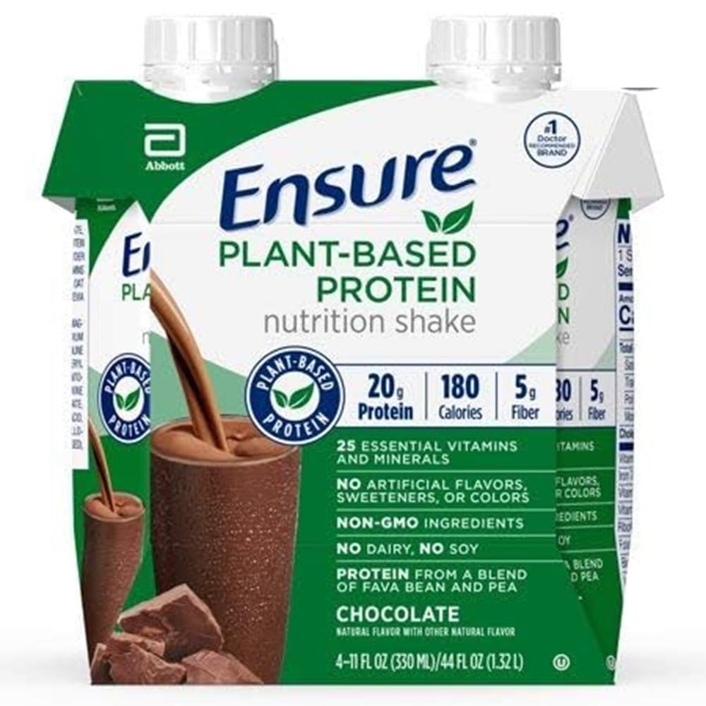 Plant Protein Nutrition Shakes Chocolate 11 Fl Oz Pack of 2 V582