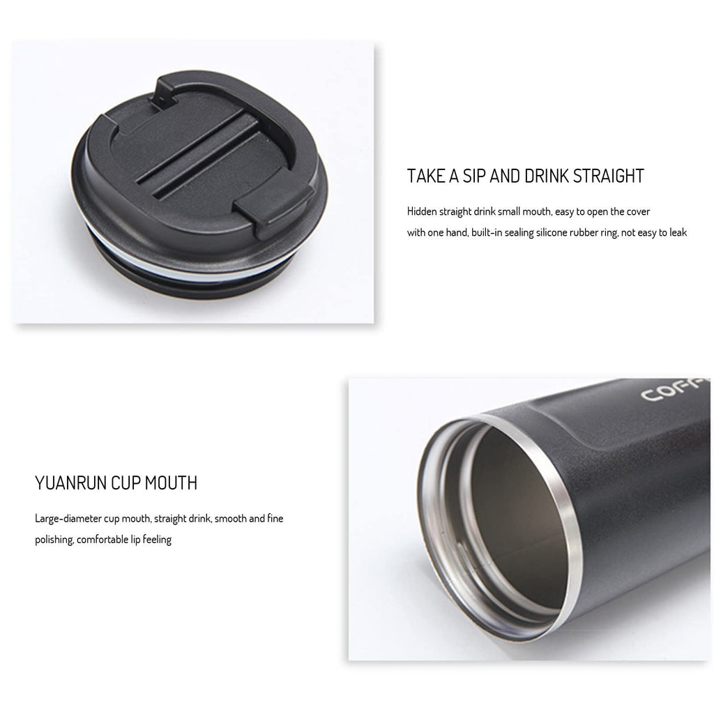 17 oz Spill Proof Stainless Steel Travel Mug W9622