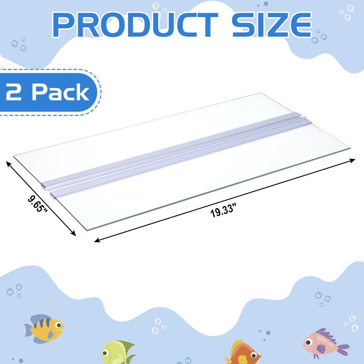 Aquarium Glass Canopy 19.33" x 9.65" x 0.12" F15452