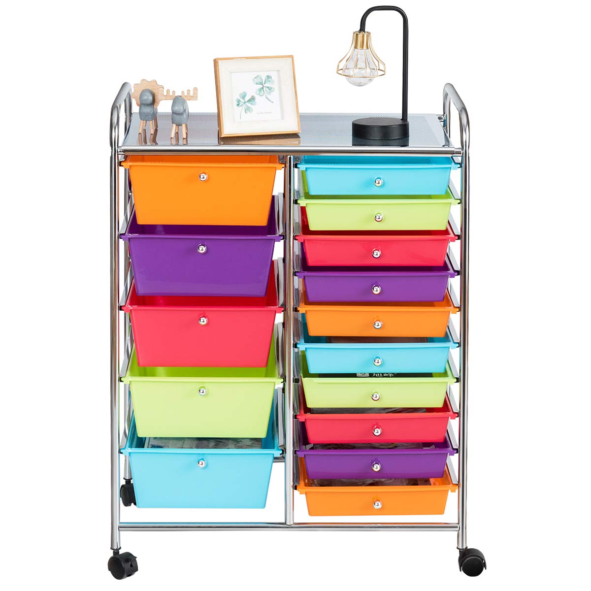 15 Drawer Rolling Storage Cart P50274
