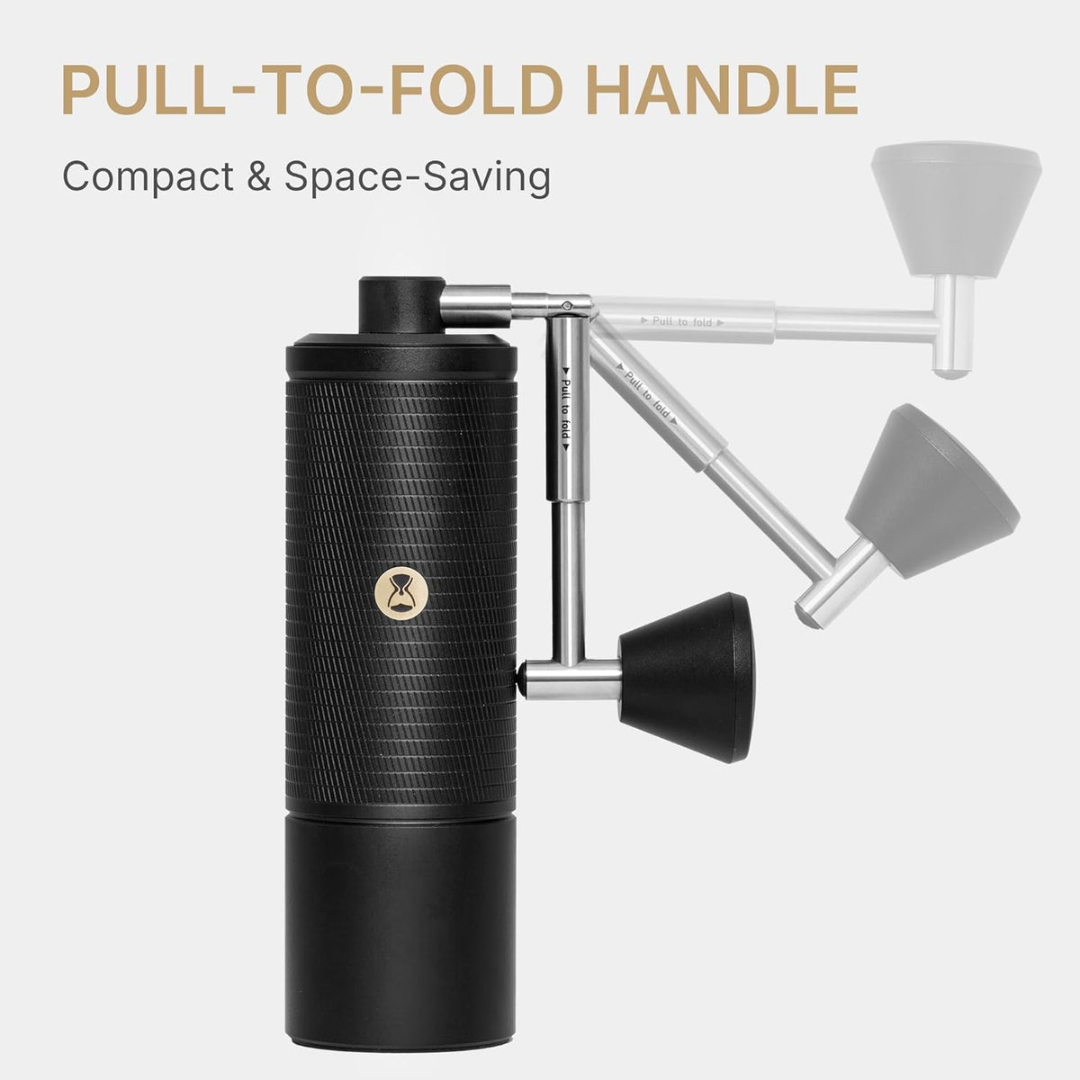Manual Coffee Grinder with Conical Burr Portable Hand Coffee Grinder V614