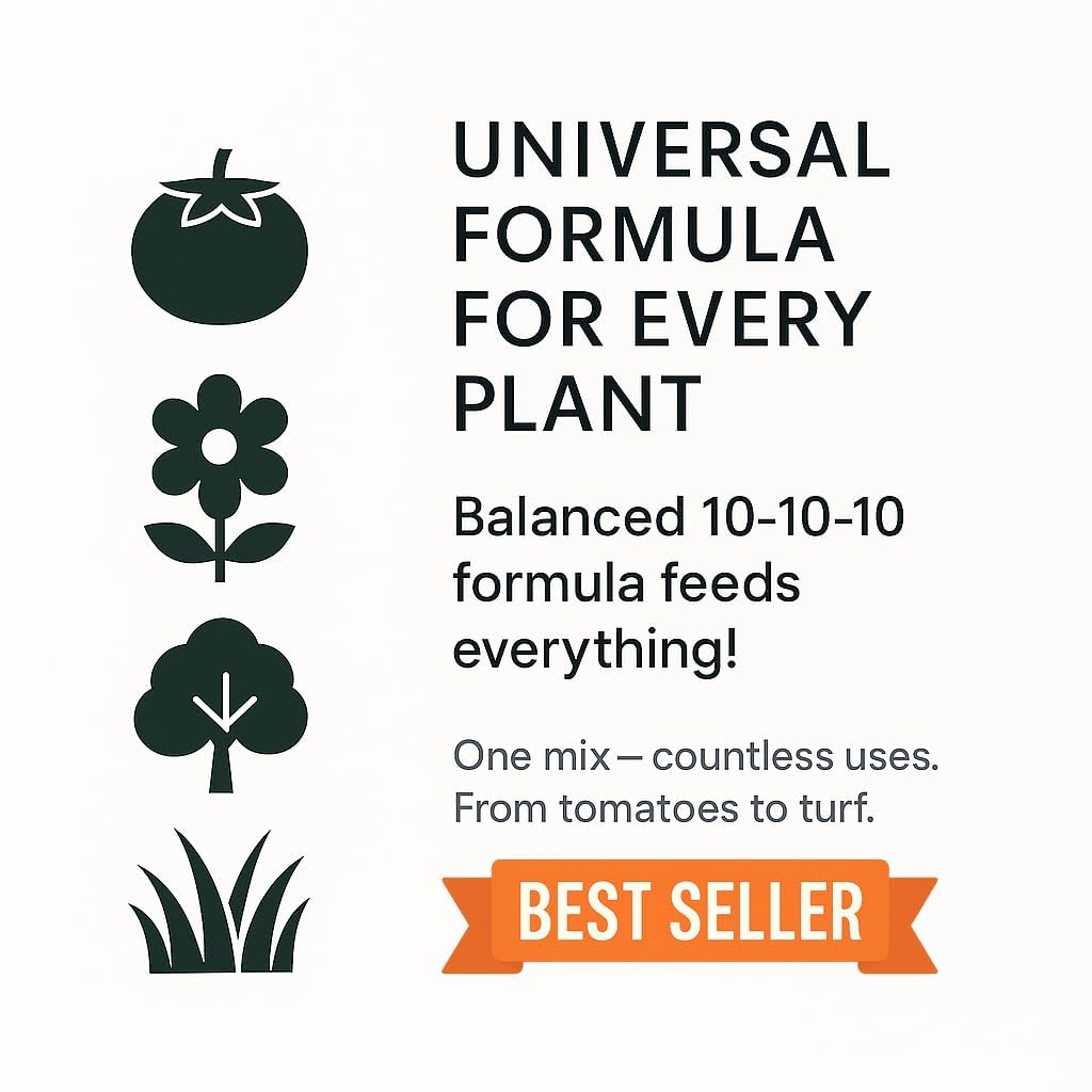 10-10-10 All Purpose Liquid Plant Food Fertilizer Concentrate 8 OZ R997