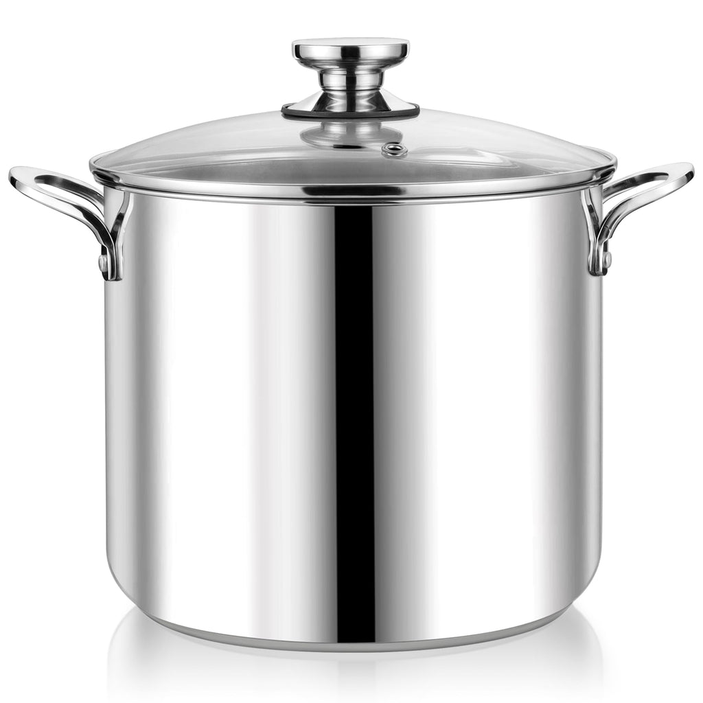 12 Quart Stainless Steel Stock Pot with Lid X1114