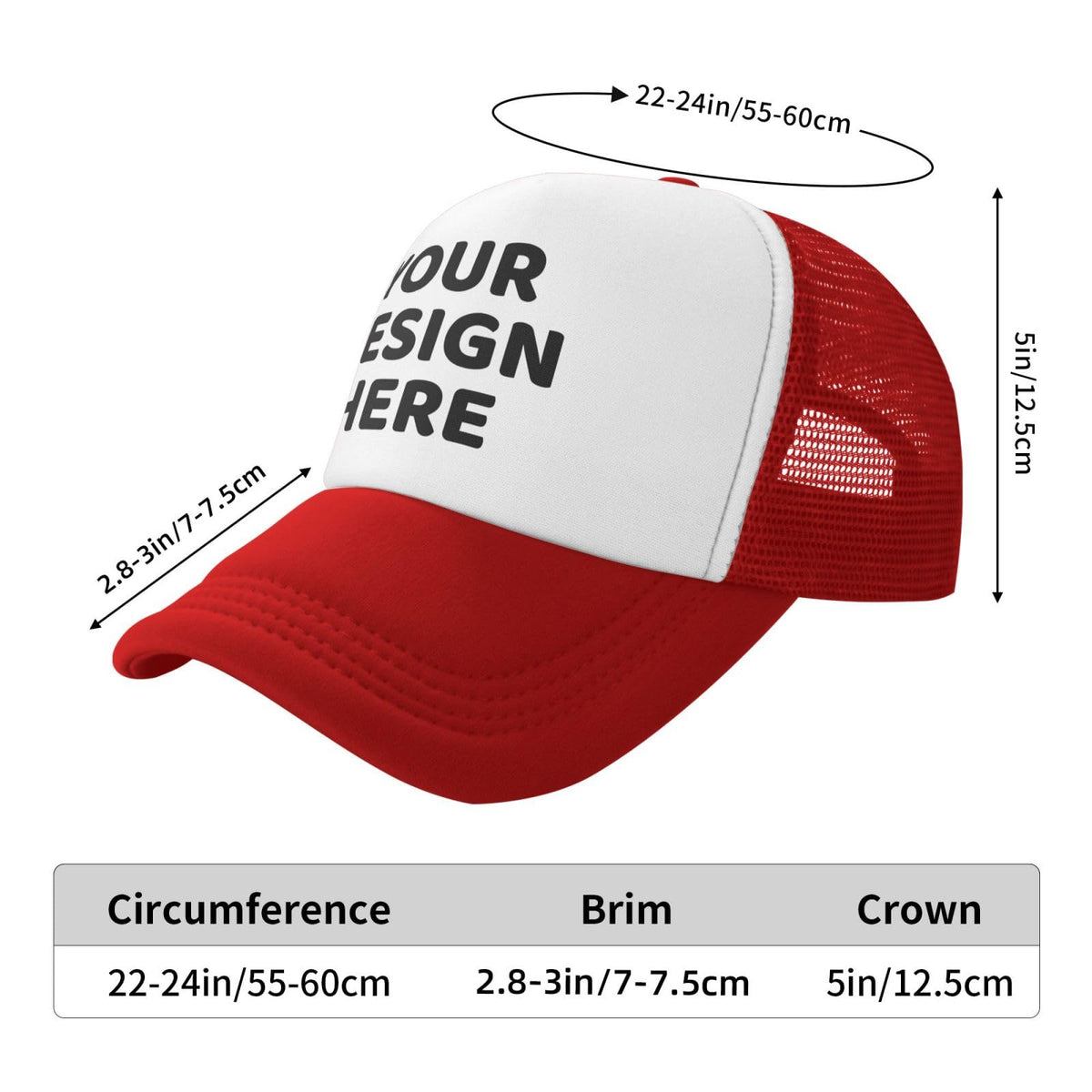 Custom Baseball Caps Trucker Hats S346