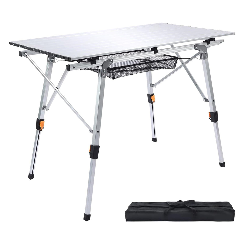 Lightweight Aluminum Folding Camping Table White M931
