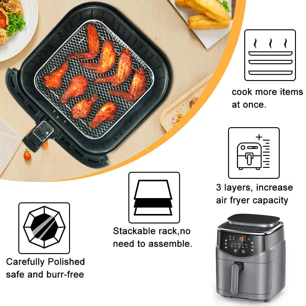 7 inch Square Air Fryer Rack J4127