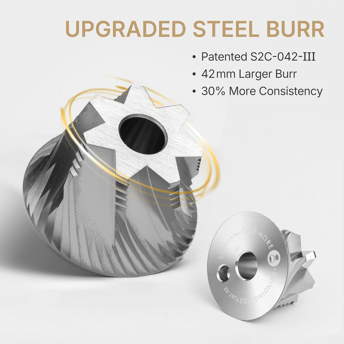 Manual Coffee Grinder with Conical Burr Portable Hand Coffee Grinder V614
