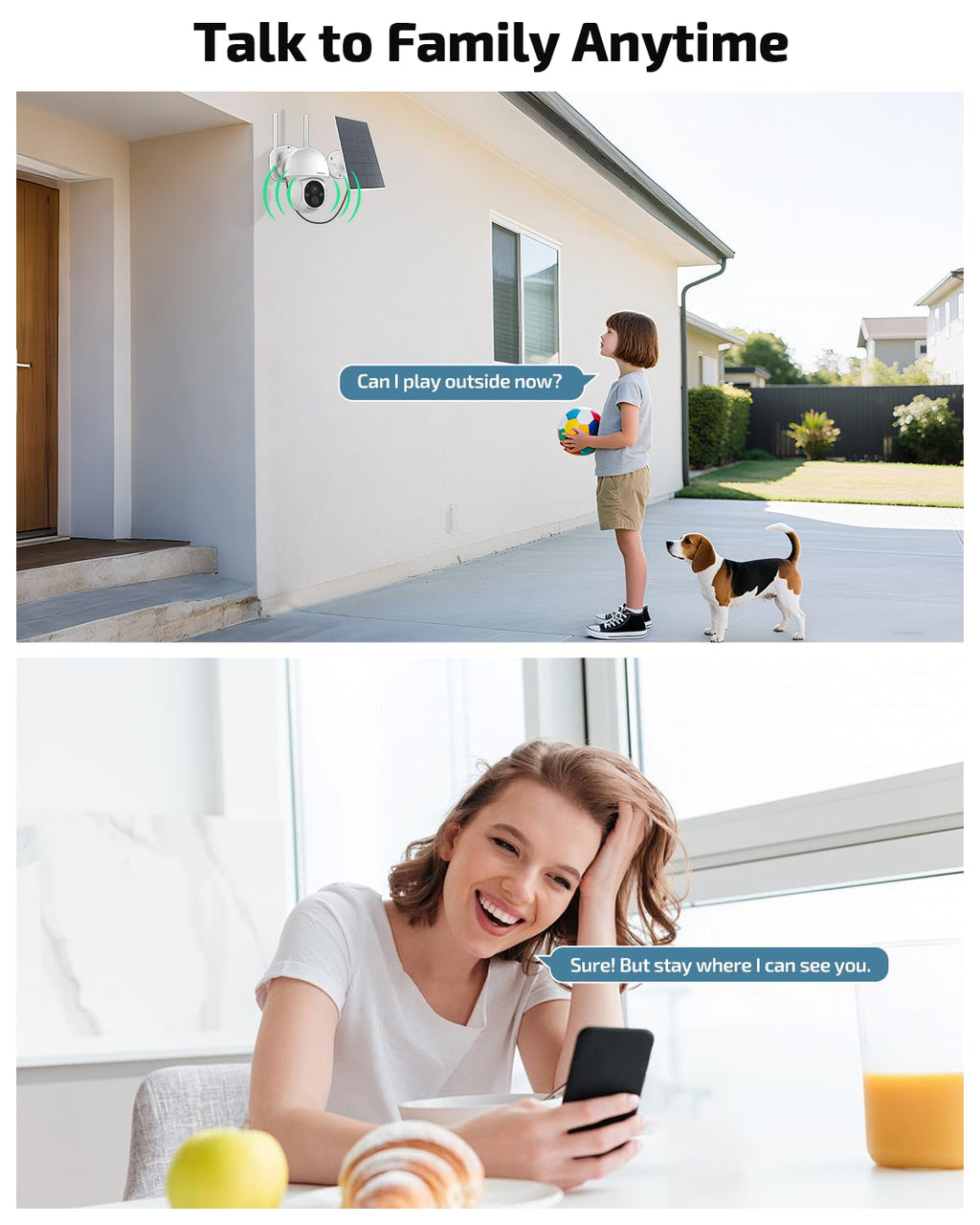 Solar Powered Wireless Security Camera System K957853