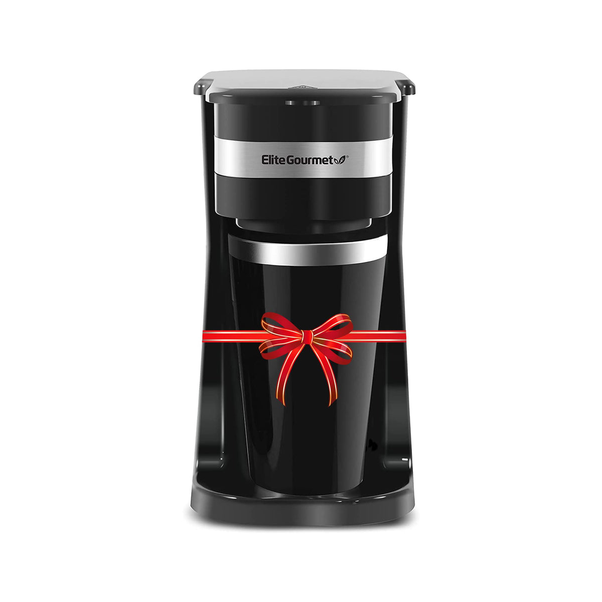 Single-Serve Coffee Maker with 14Oz Stainless Steel Travel Mug R4084