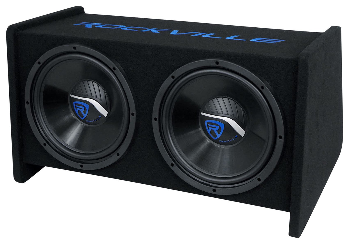 Dual 12" Car Audio Subwoofers Vented Enclosure T26638