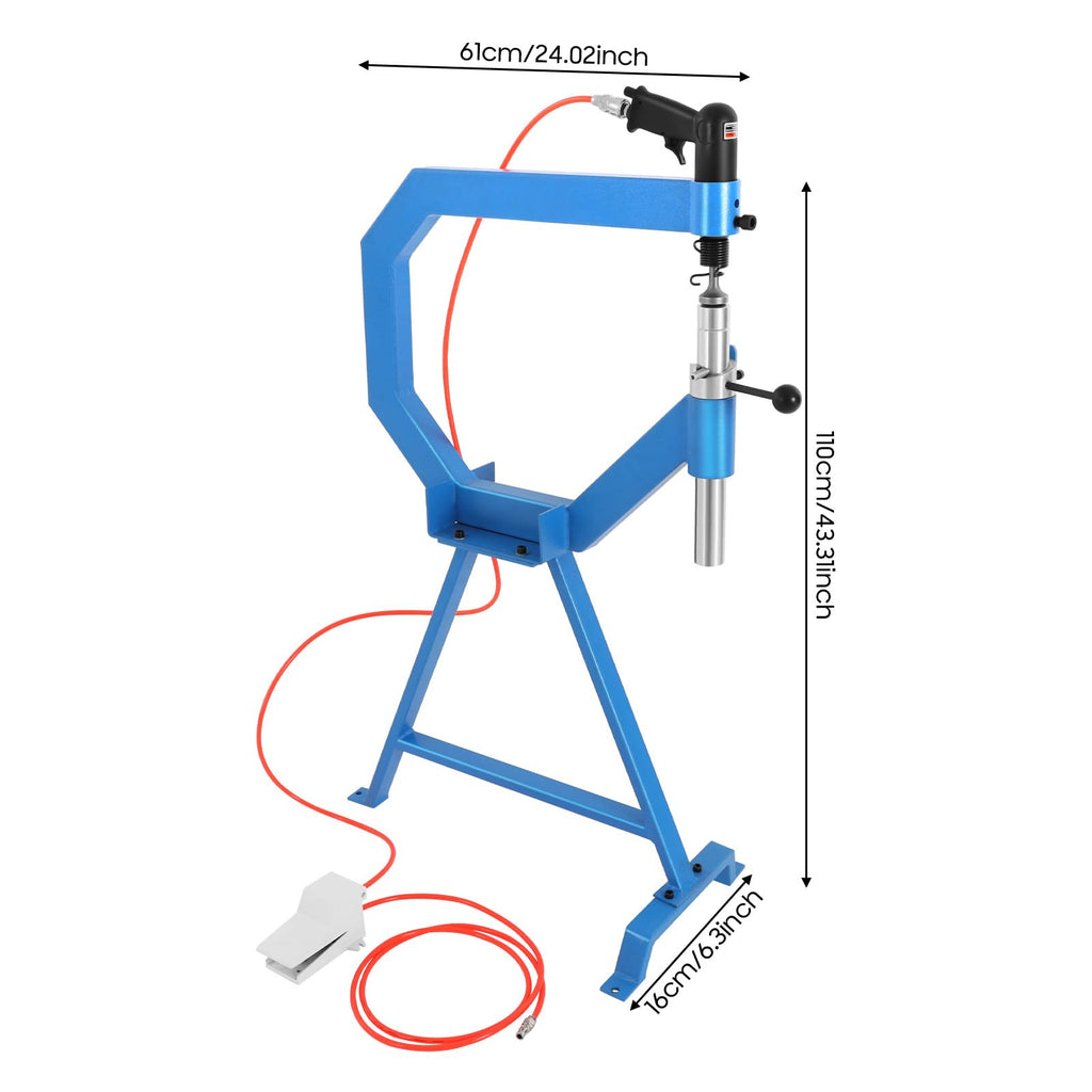 50-100 PSI Pneumatic Planishing Hammer with Foot Pedal Stand P80471