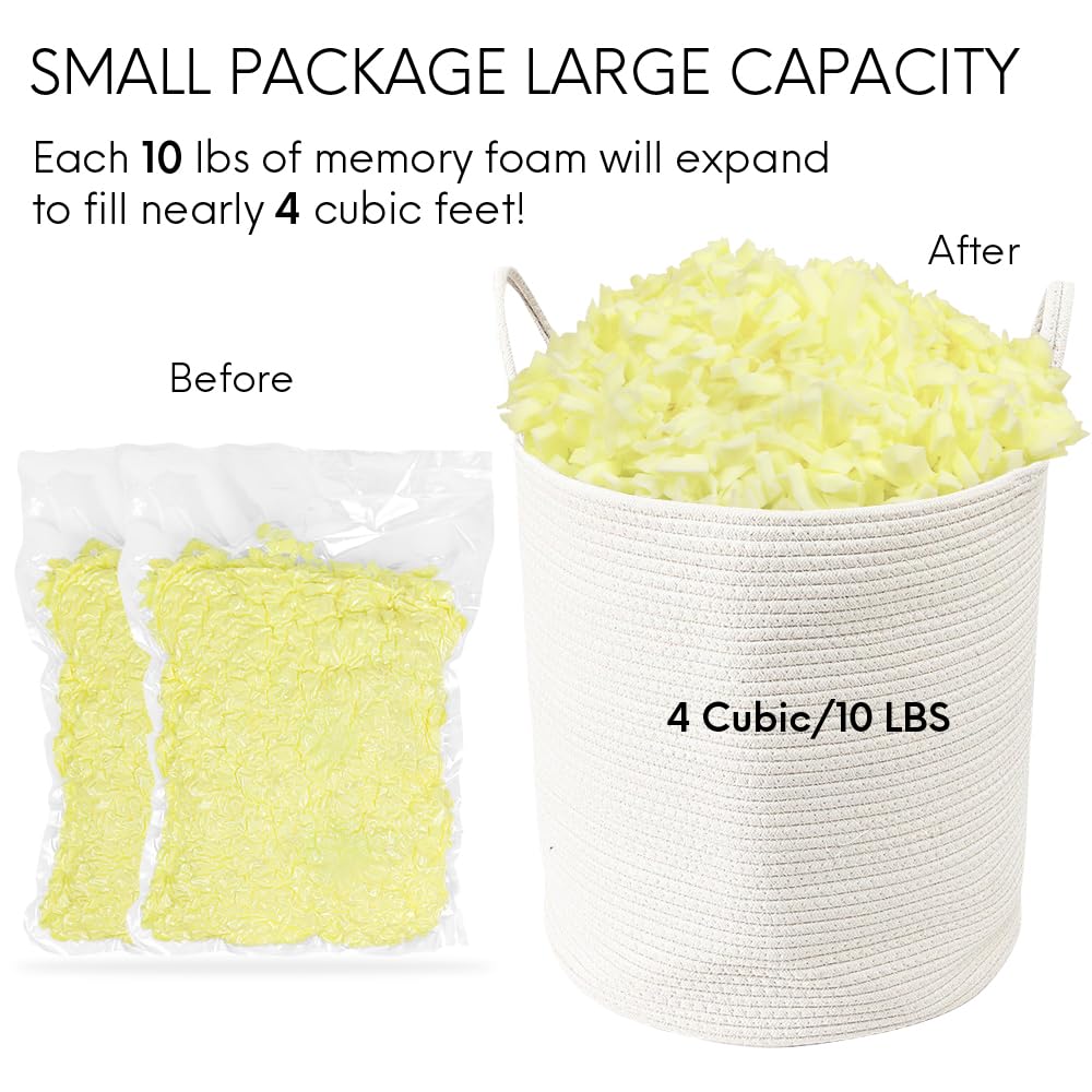 5LBS Shredded Memory Foam Bean Bag Filler N385