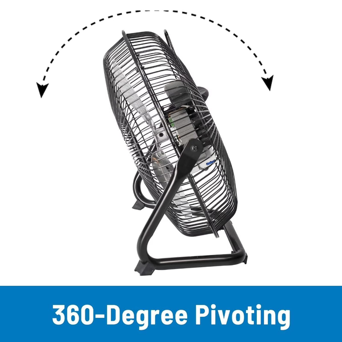 8 Inch 3-Speed High Velocity Metal Floor Fan M1438