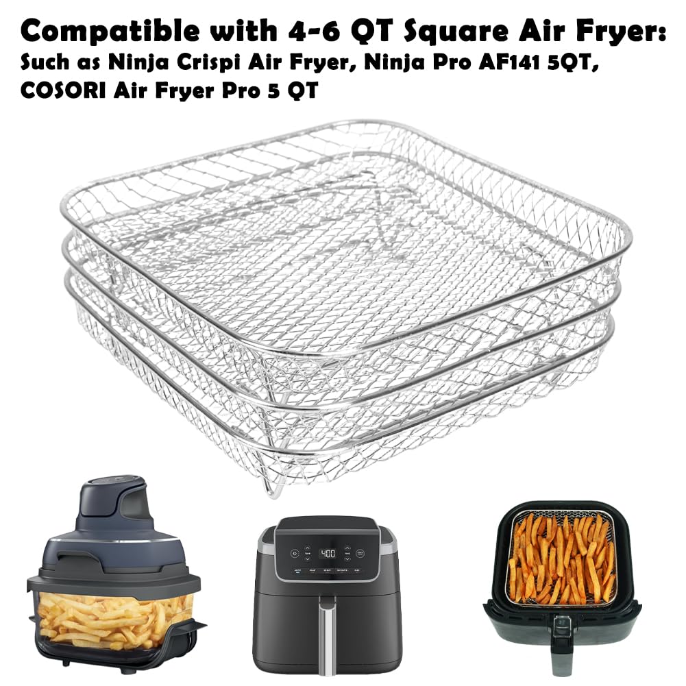 7 inch Square Air Fryer Rack J4127
