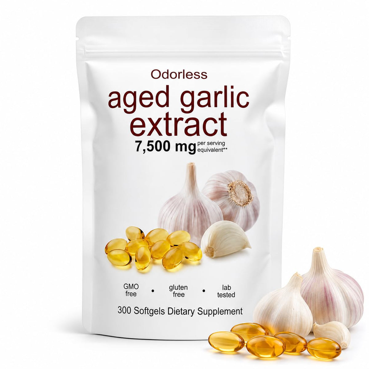 Odorless Aged Garlic Extract 300 Softgels P2132