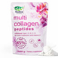 Multi Collagen Peptides Powder, 2LB Type I II III V X Unflavored A136938