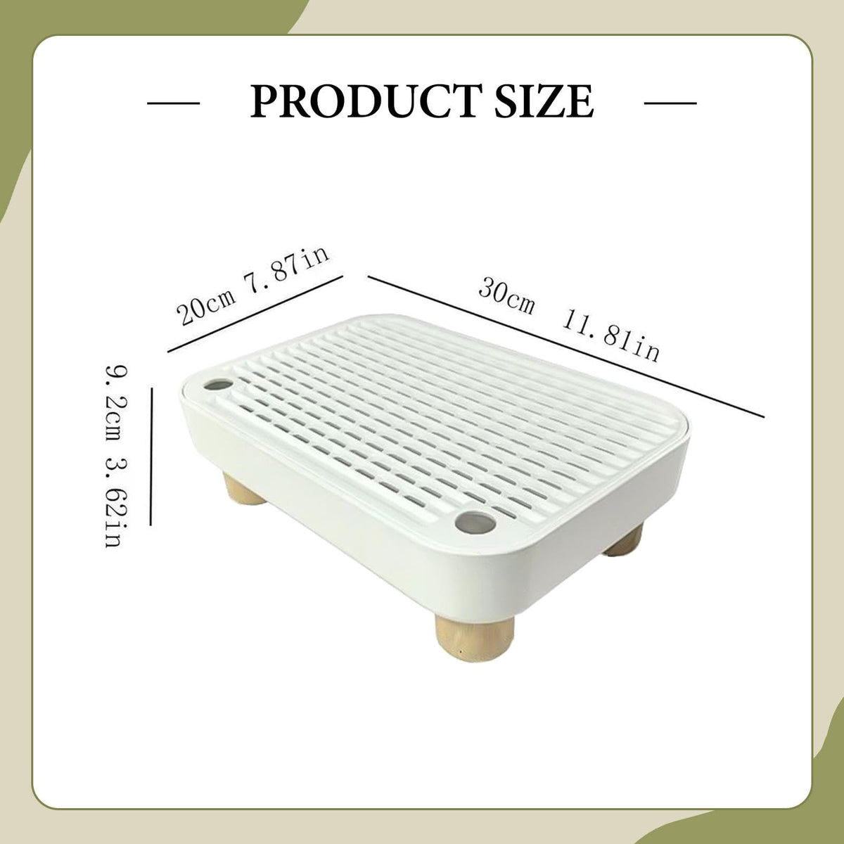 White Non-Slip Reusable Cat Litter Tray Pad H8352