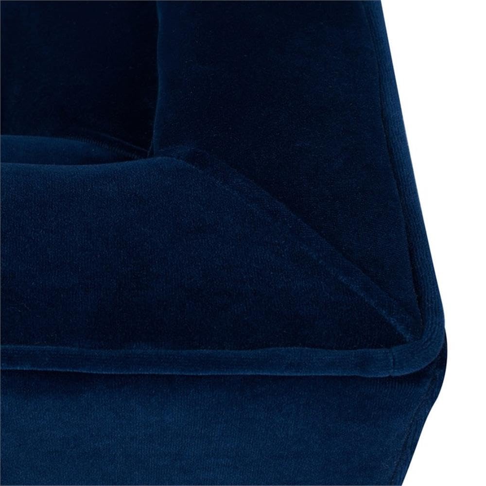 Navy Blue Velvet Tufted Sofa C397390