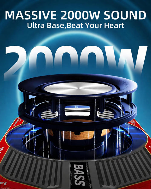 2000W 10 Inch Underseat Car Subwoofer and Amp Package M895412