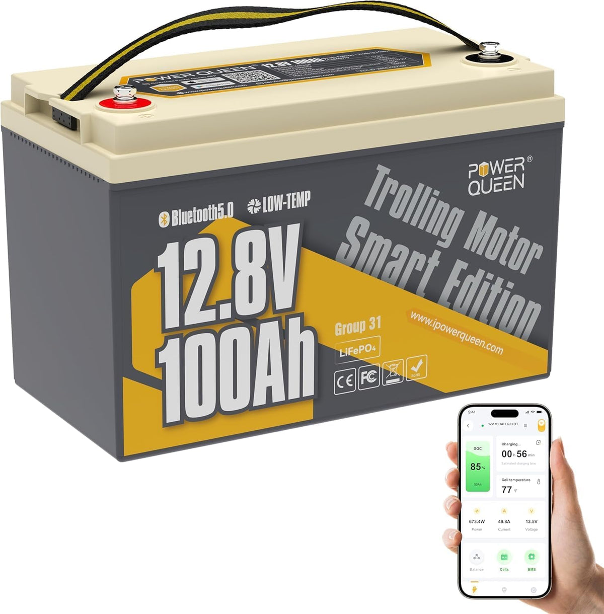 12V 100Ah LiFePO4 Battery X6989