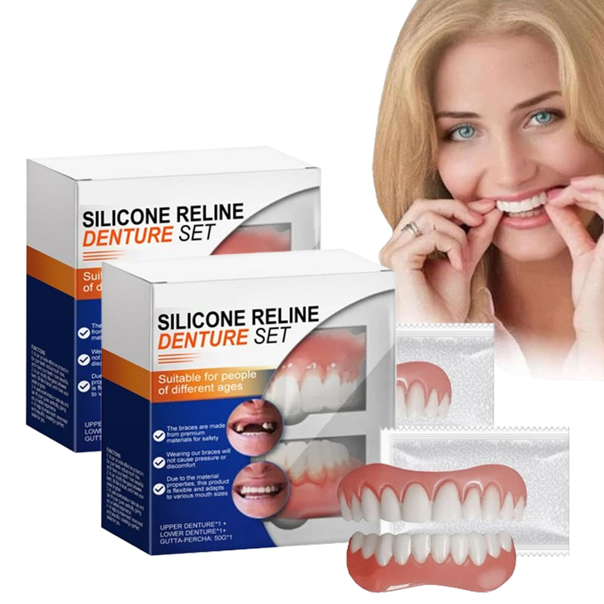 Silicone Denture Reline Kit (2pcs) U74197
