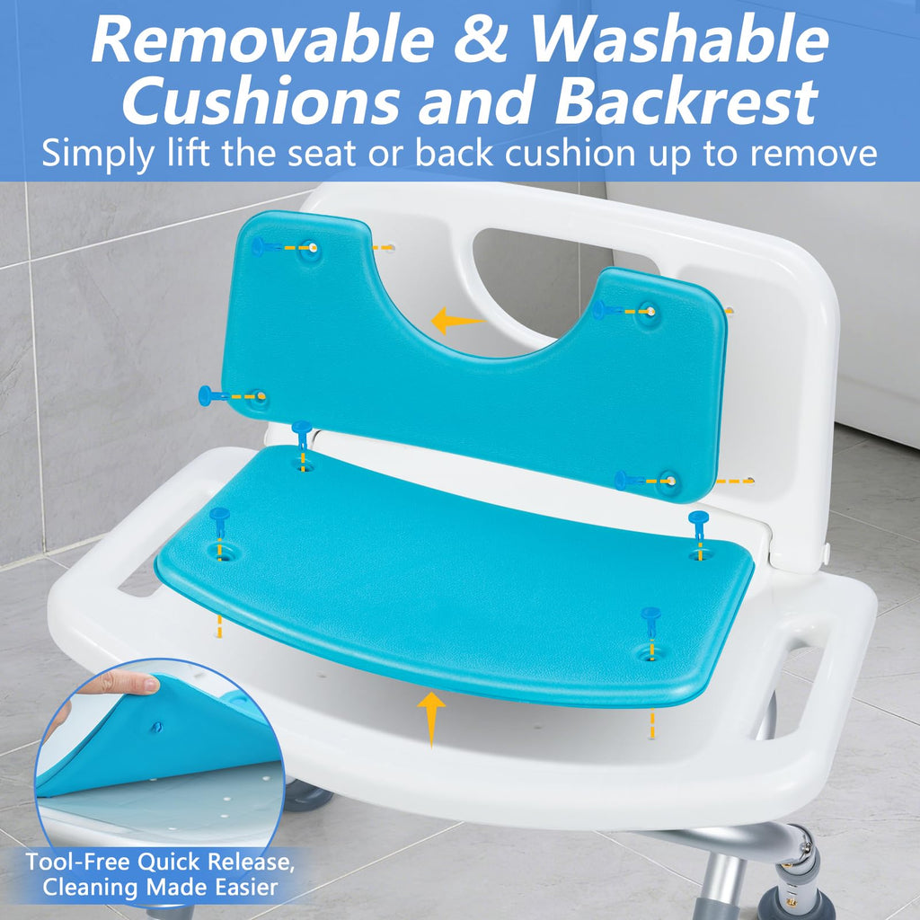 Folding Shower Chair with EVA Padded Seat E22894