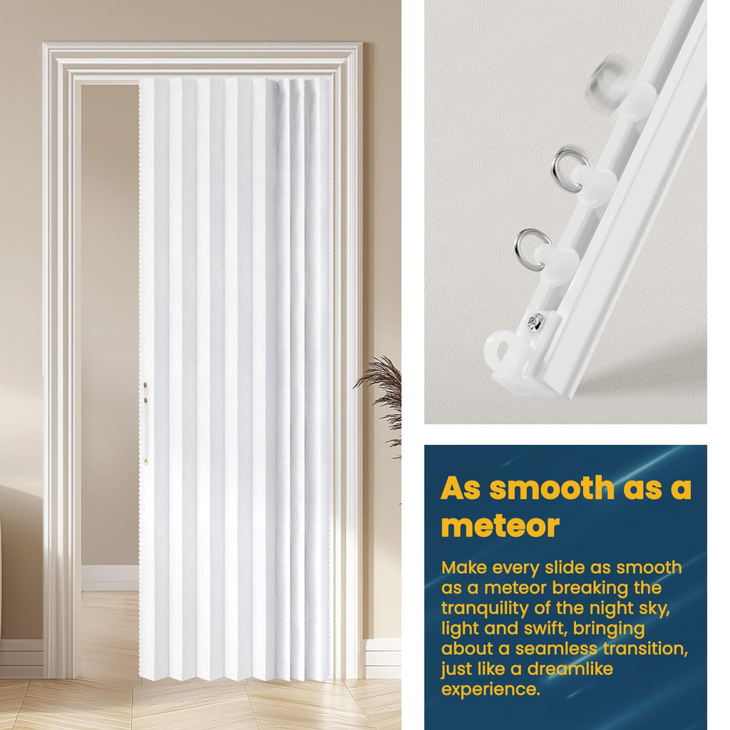 Blackout Magnetic Door Curtain 72W x 79 L White O933704