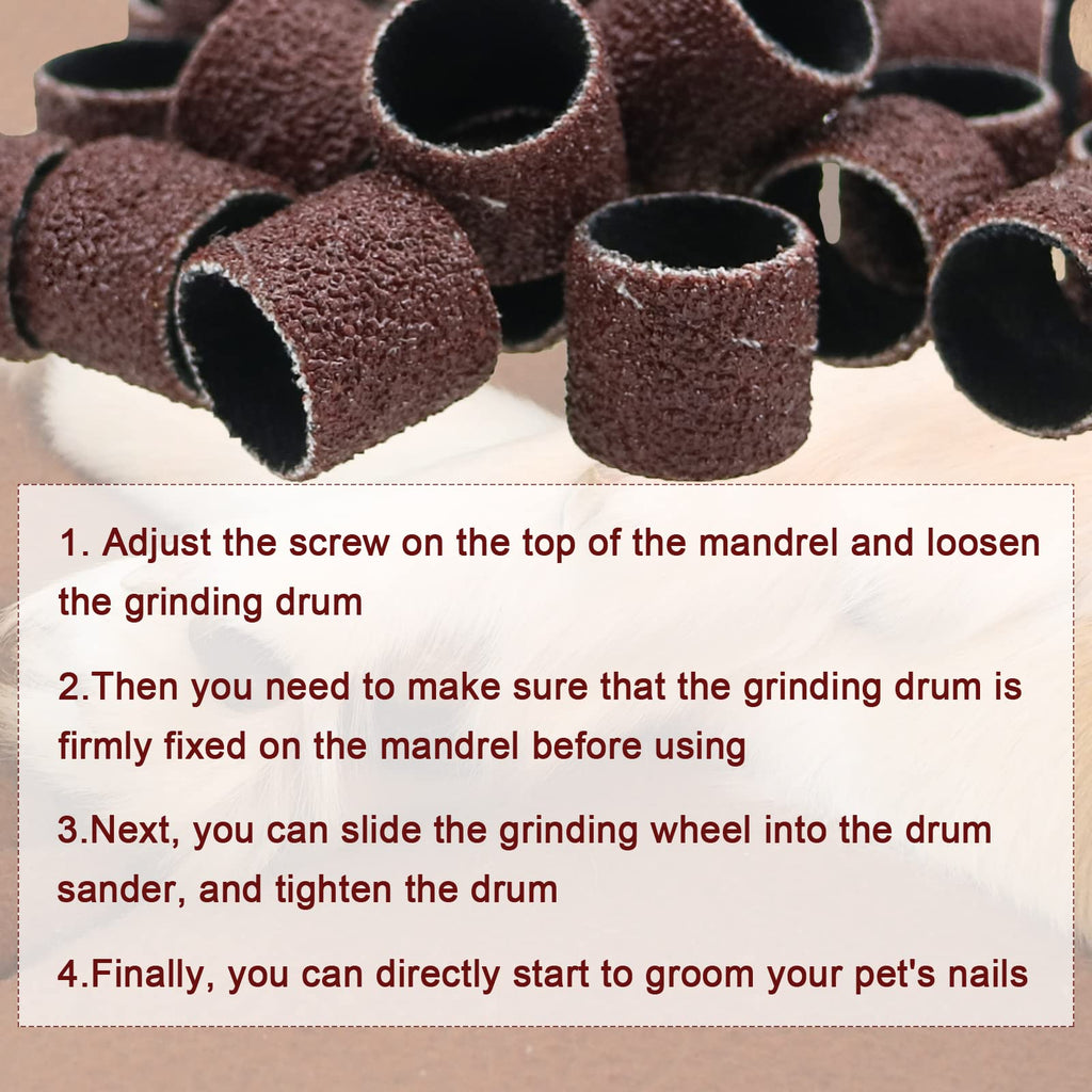 26 Pack Nail Grinder Replacement Kit Sanding Drum Set J934981