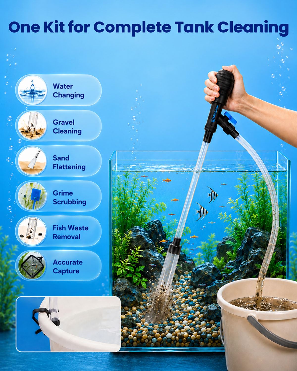 Aquarium Gravel Cleaner Kit X2831