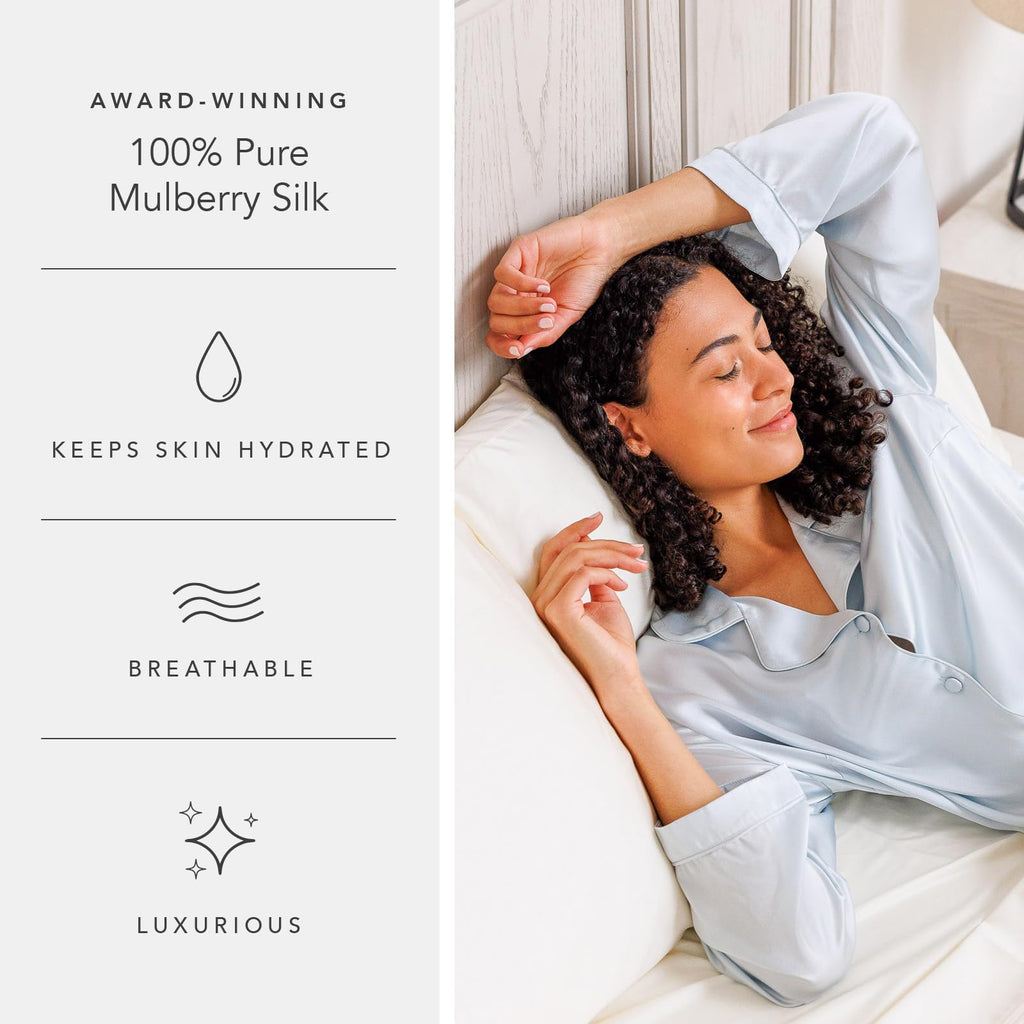 Women's 100% Mulberry Silk Long Pajama Set X37837