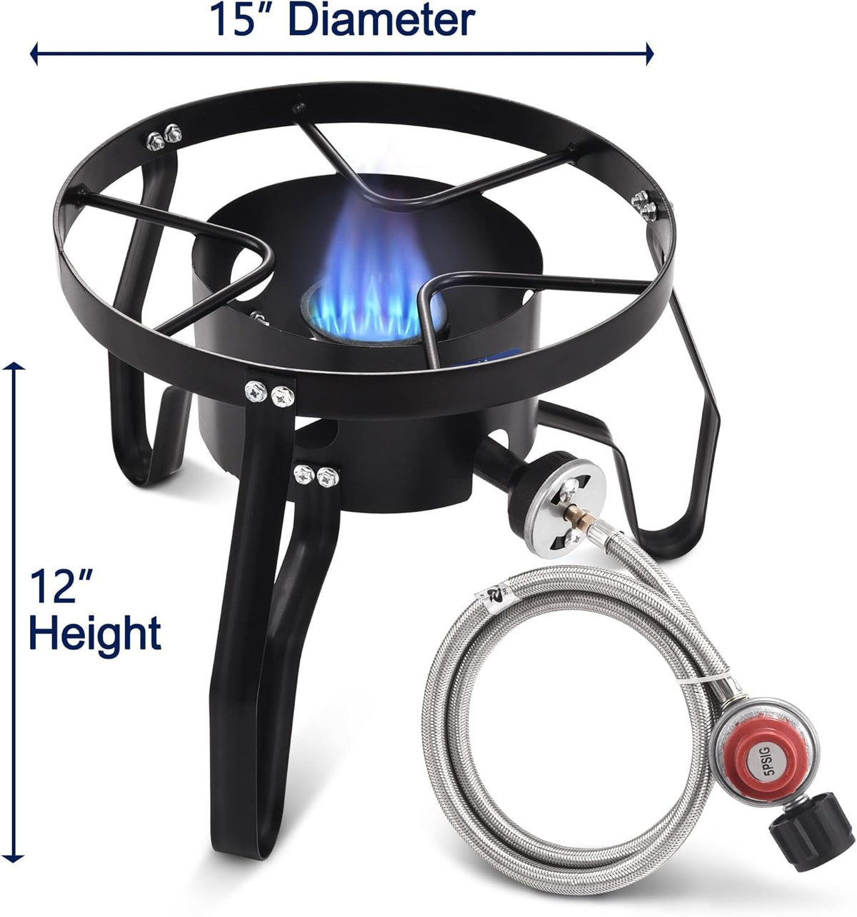40QT Stainless Steel Stock Pot and Propane Burner A912