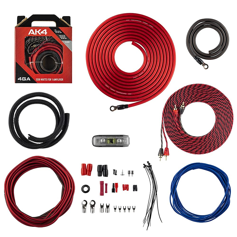 4 Gauge CCA Amplifier Installation Wiring Kit I892859
