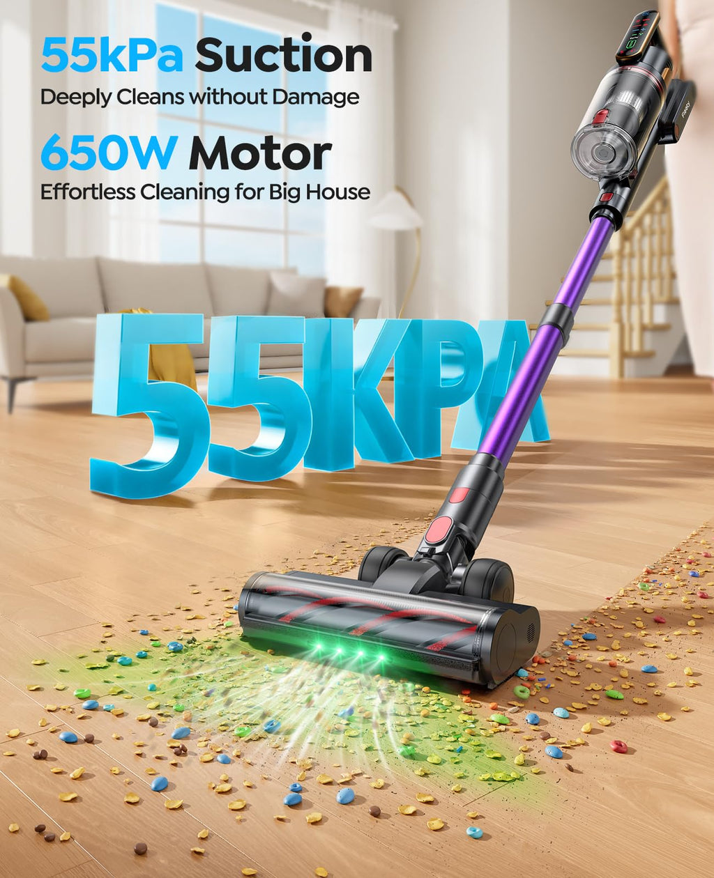 Cordless Stick Vacuum Cleaner 55KPa 650W I27216