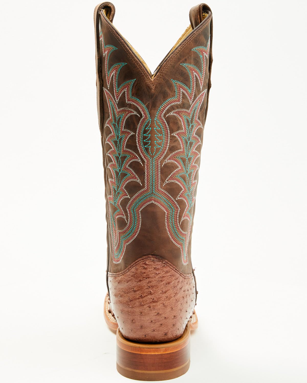Men's Ostrich Western Boot Broad Square Toe A2087