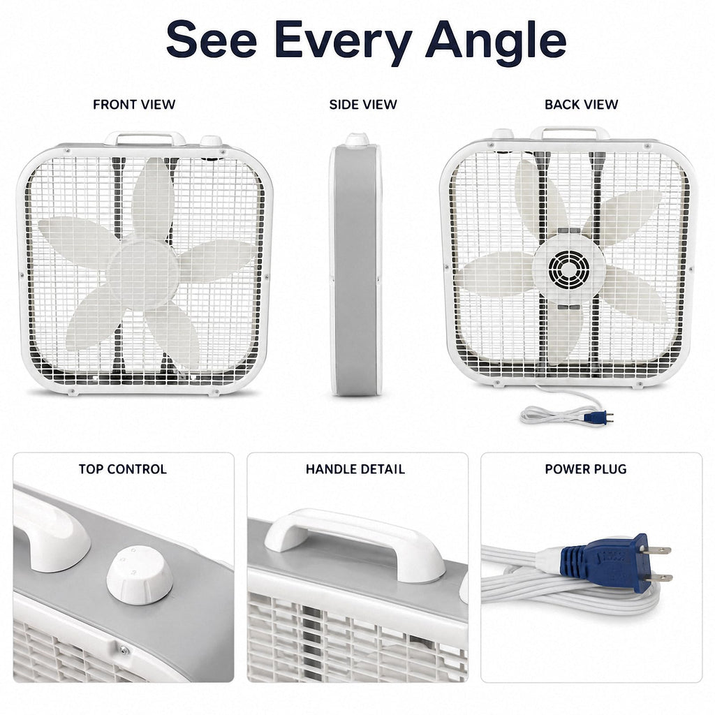 20 Inch 3-Speed Box Fan T41162