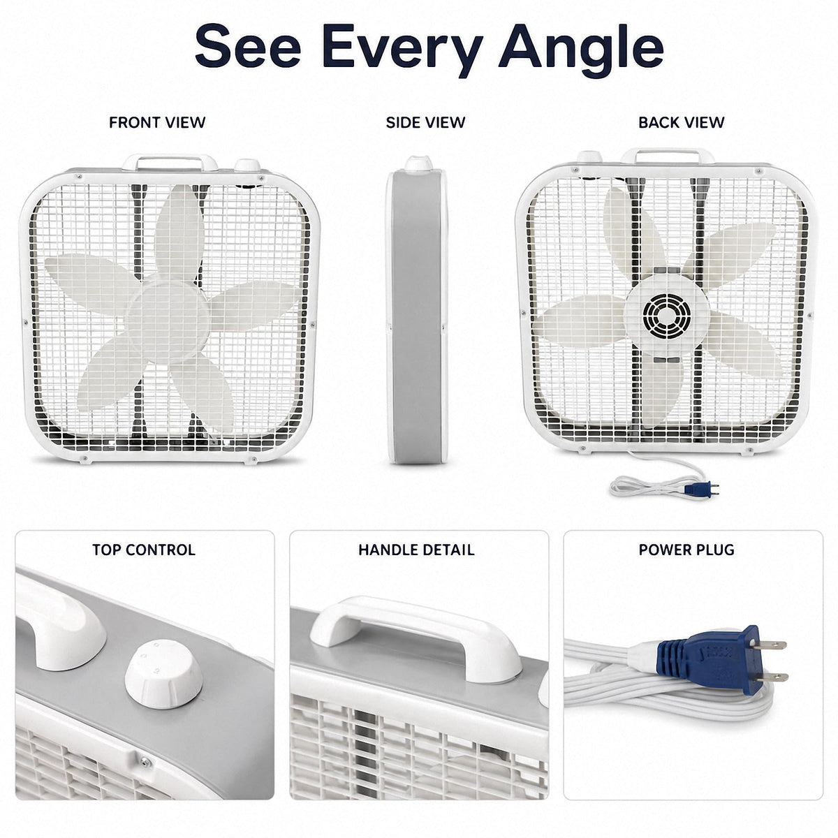 20 Inch 3-Speed Box Fan T41162